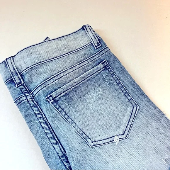 Boston Proper Light Blue Distressed Jean Shorts - Picture 9 of 11